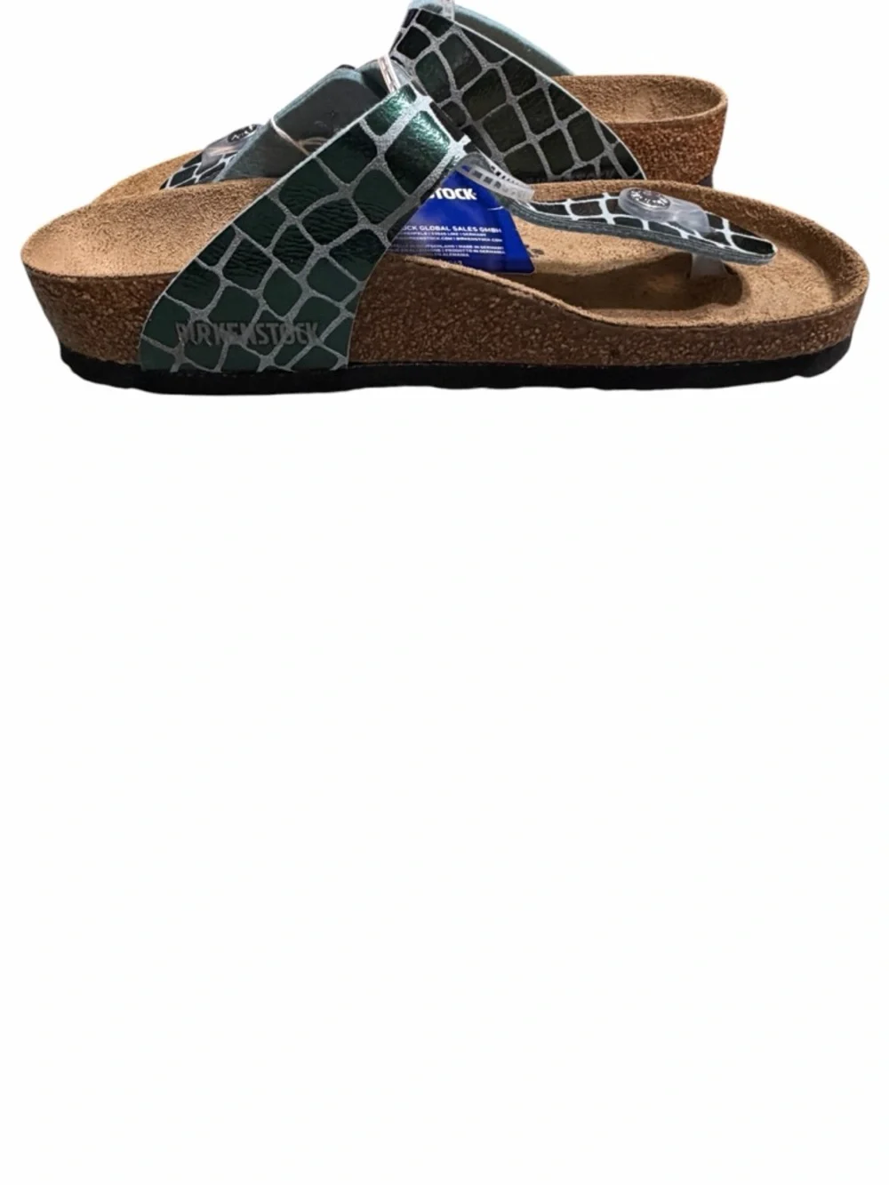 Birkenstock green croc